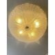 Venetian Vintage Trasparent Graniglia Murano Glass Flush Mount