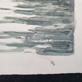 André Duculty (1912-1990) Watercolor on paper "Les Andelys (Normandy)" Signed lower right