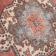 4x7 red & beige vintage rug, 122x207cm