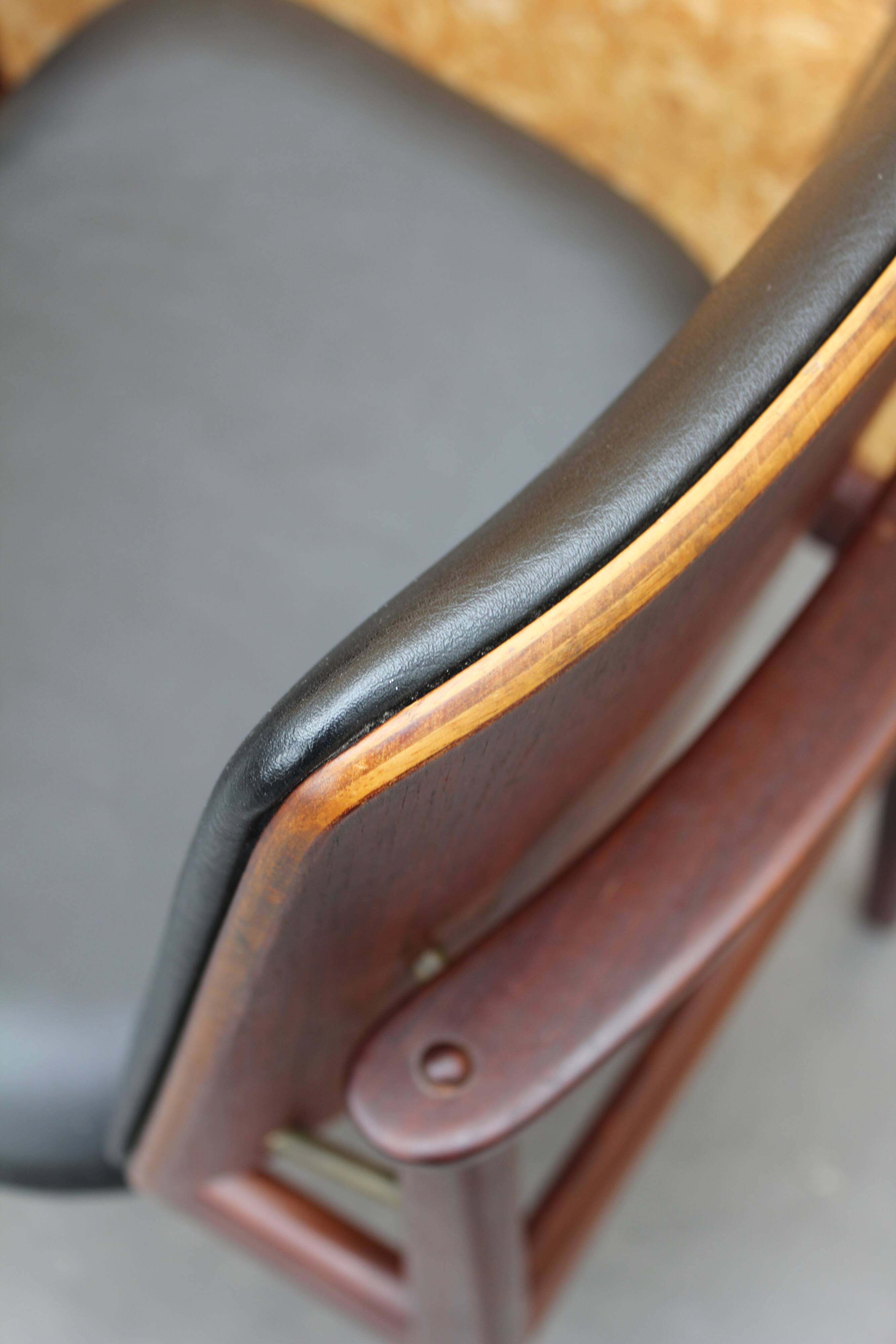 4 vintage Danish Arne Hovmand Olsen chairs