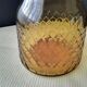 Water carafe, vintage amber glass jug