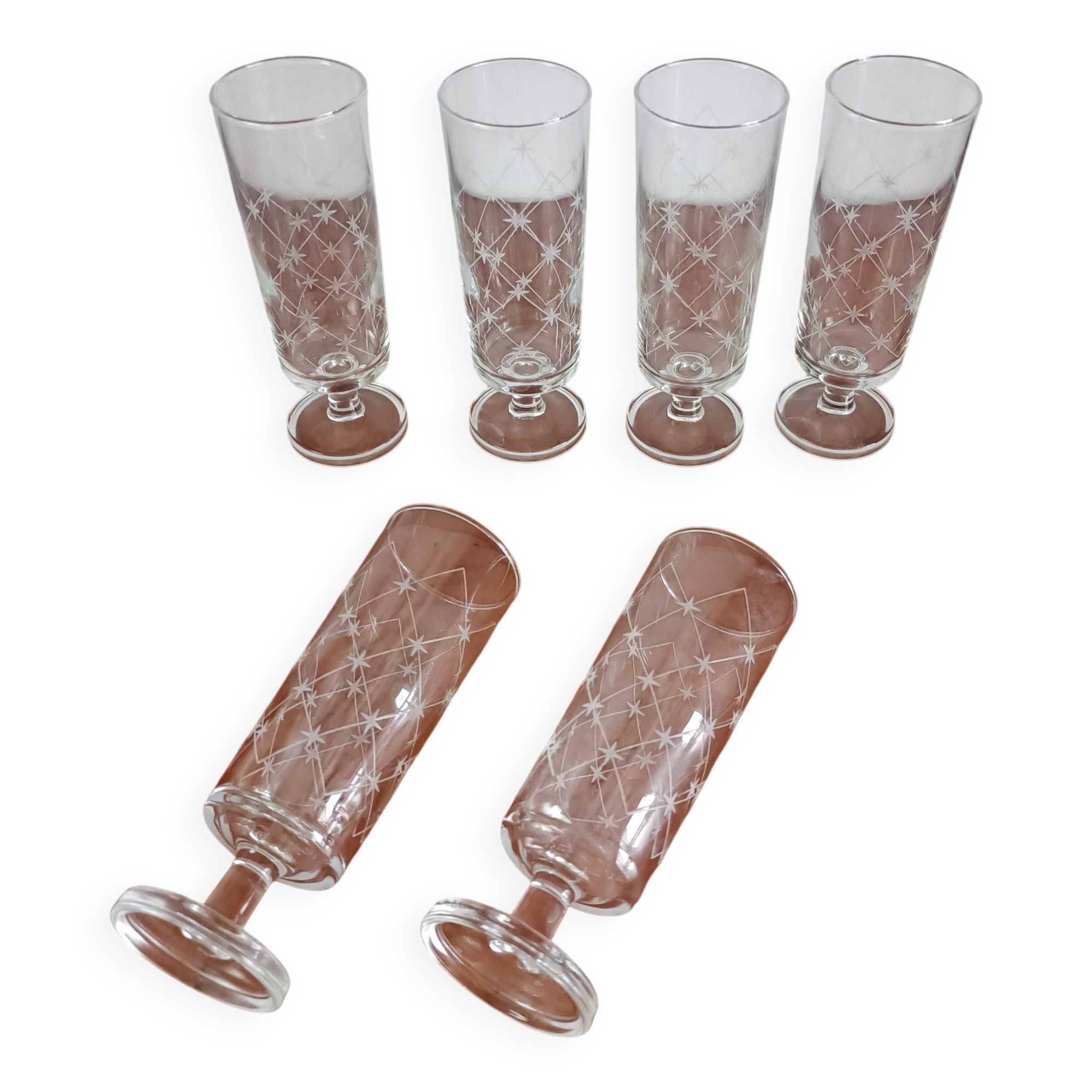 Set of 6 champagne flutes, Luminarc Antarès