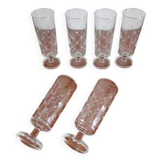 Set of 6 champagne flutes, Luminarc Antarès