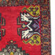 Red rug handwoven wool tukish carpet area rug 49x90cm