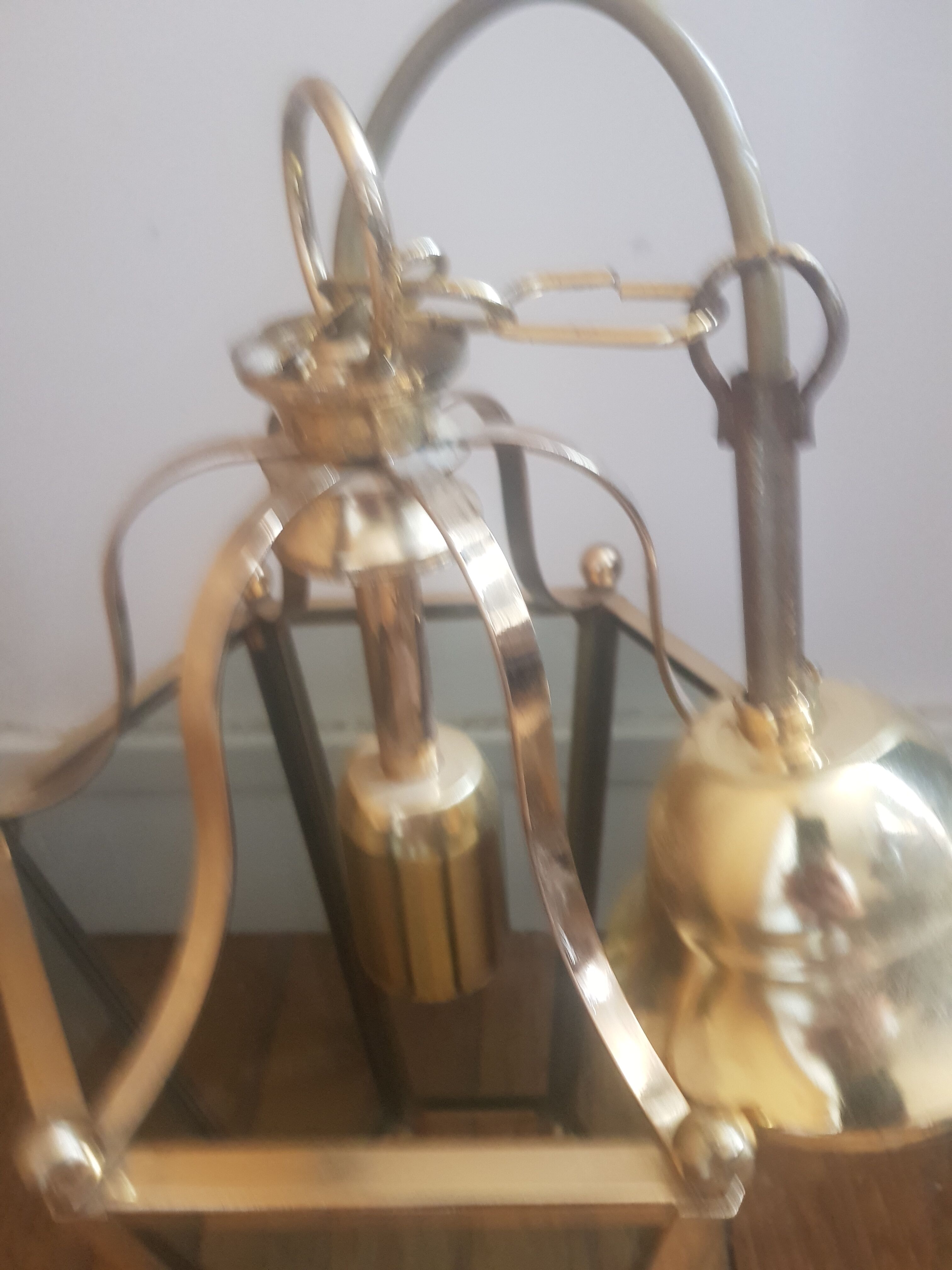 Glass and brass ceiling