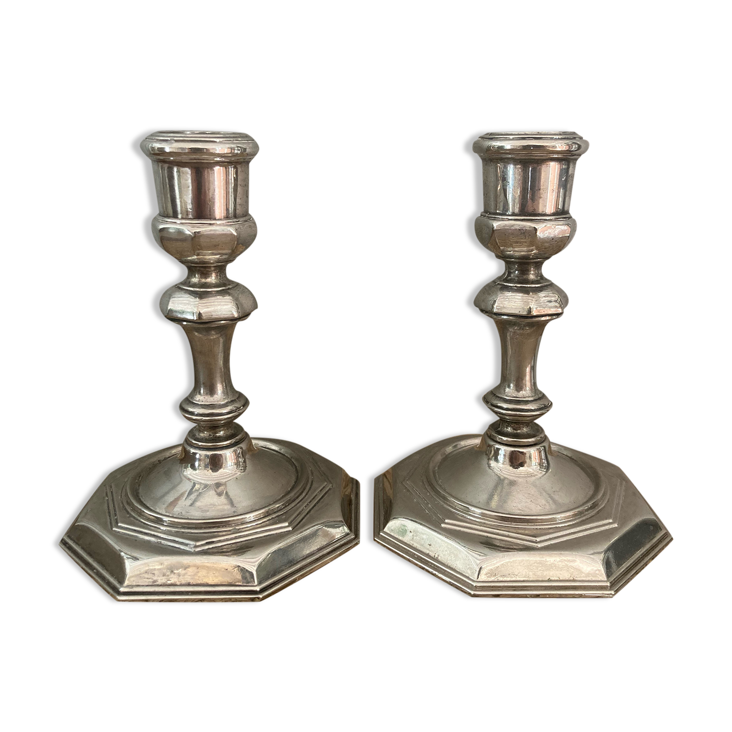 Pair of vintage candle holders