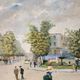 JC Perot: Large oil on canvas "Place Pigalle"