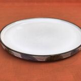 4 assiettes plates en faïence de Niderviller collection " Prunes "