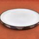 4 Niderviller earthenware dinner plates from the "Prunes" collection