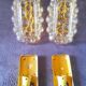 Pair of bubble wall lights by Helena Tynell from the 70s.