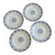Lot de 4 assiettes Terre de fer St Amand