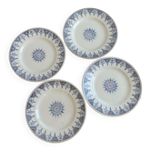 Set of 4 plates Terre de fer St Amand
