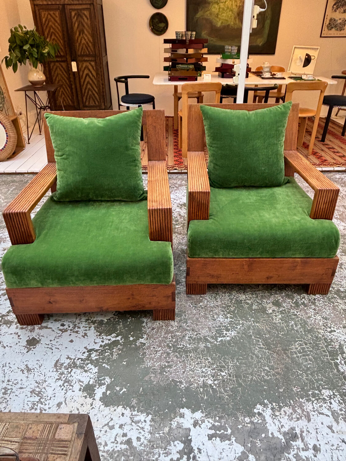 Pair of Art Deco armchairs