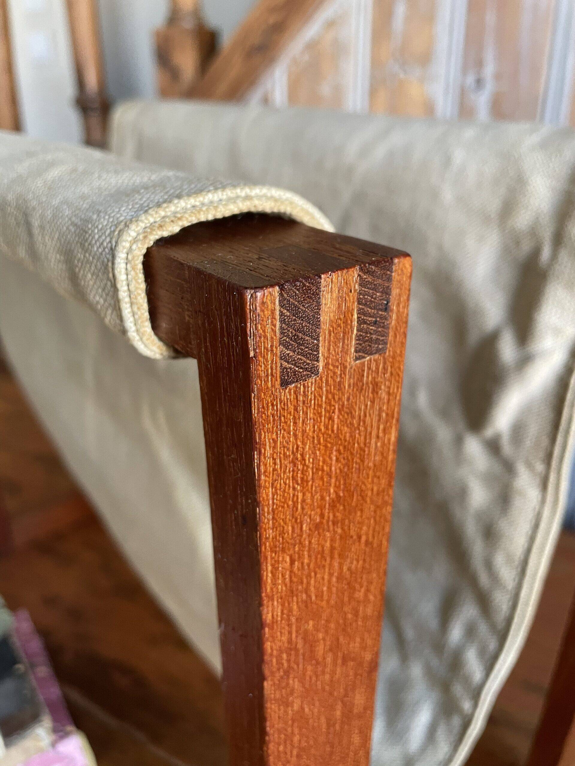 Scandinavian magazine rack in solid teak – Denmark, 1960s