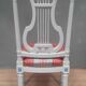 Chaise style Louis XVI laquée dossier lyre