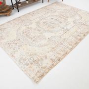 Tapis beige classique Distressed 282x193cm