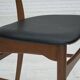 1960s, Danish design, set of 4 reupholstered dining chairs.
