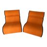Canapé / fauteuil club laforma orange art déco