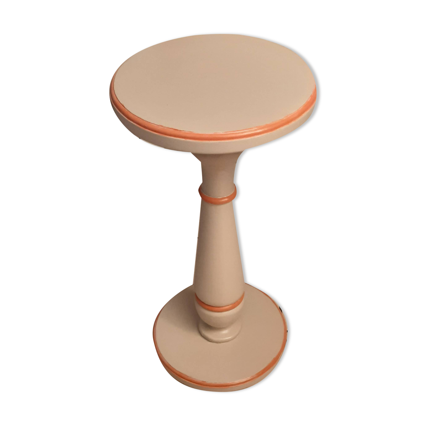 Old wooden pedestal table