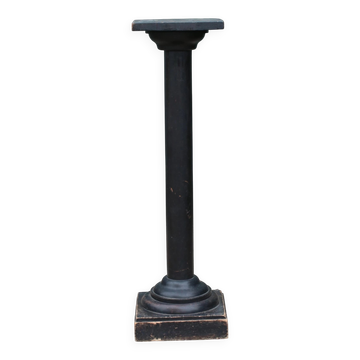 French black patinated pedestal with lived-in patina – circa 1880