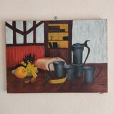 Rustic canvas "Still Life"