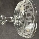 6 Baccarat champagne glasses engraving 3458