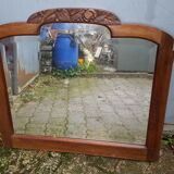 Bevelled art deco mirror 73x65 cm