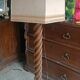Large floor lamp, column, antique lamp from the early 19th century, Empire style.