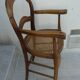 antique caned high chair for children