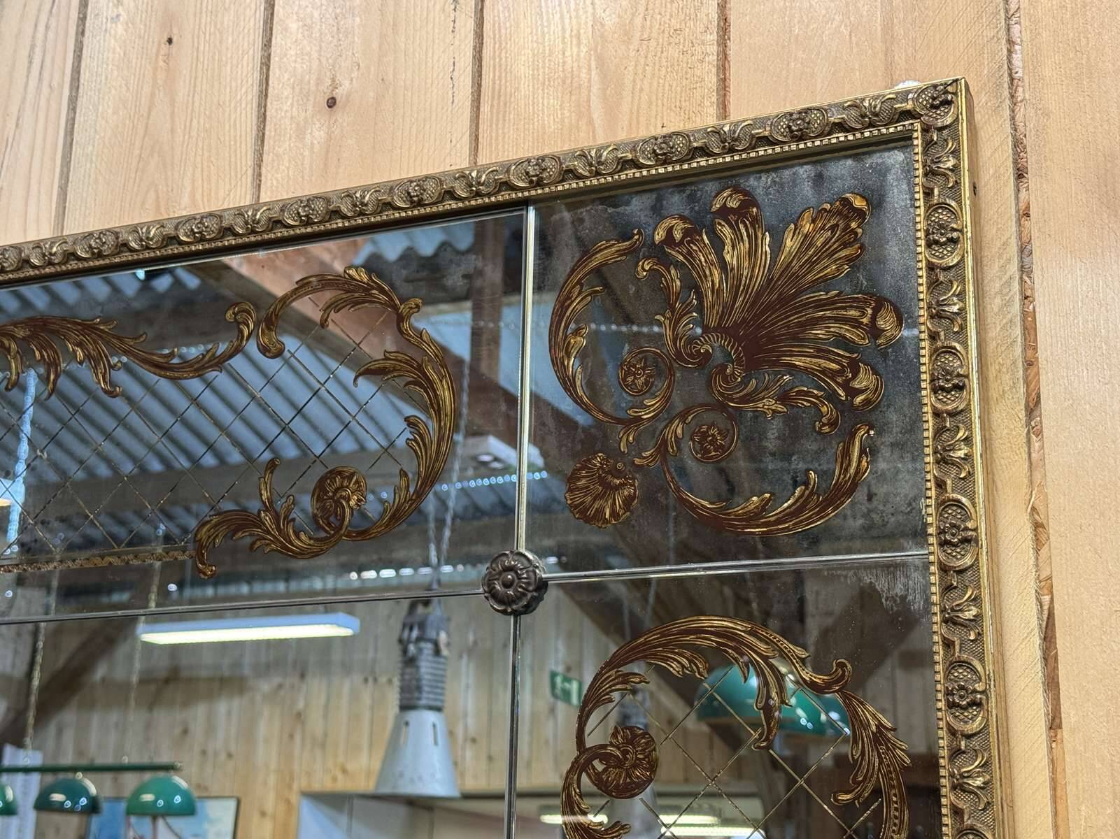 Large bistro mirror from the 1970s