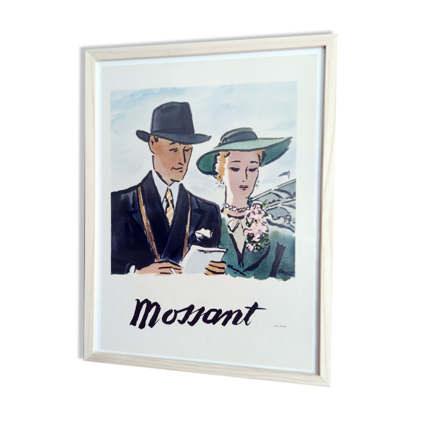 Vintage poster 30s - advertising print