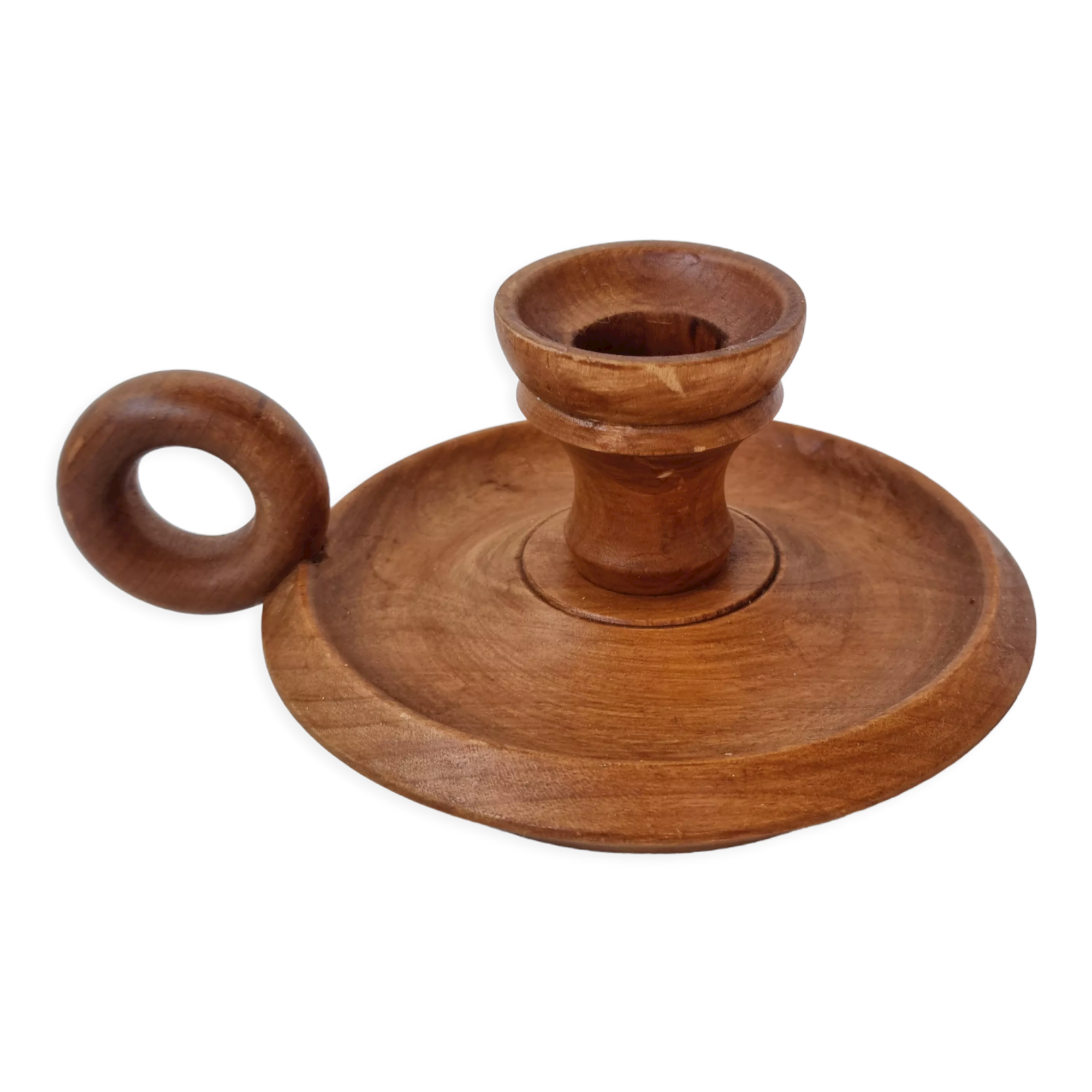 Wooden candle holder