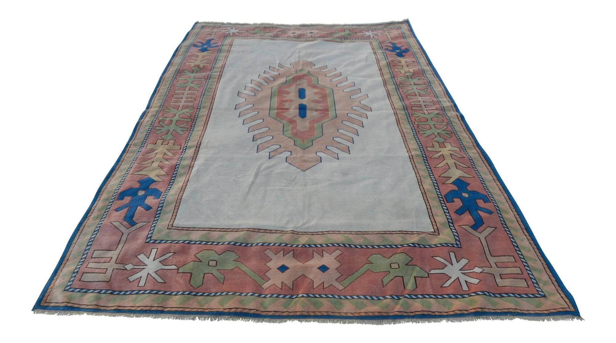 Vintage Turkish Oushak rug 238x350 cm