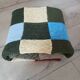 Plaid patchwork tricoté main