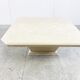 Vintage travertine hidden bar coffee table, 1970s