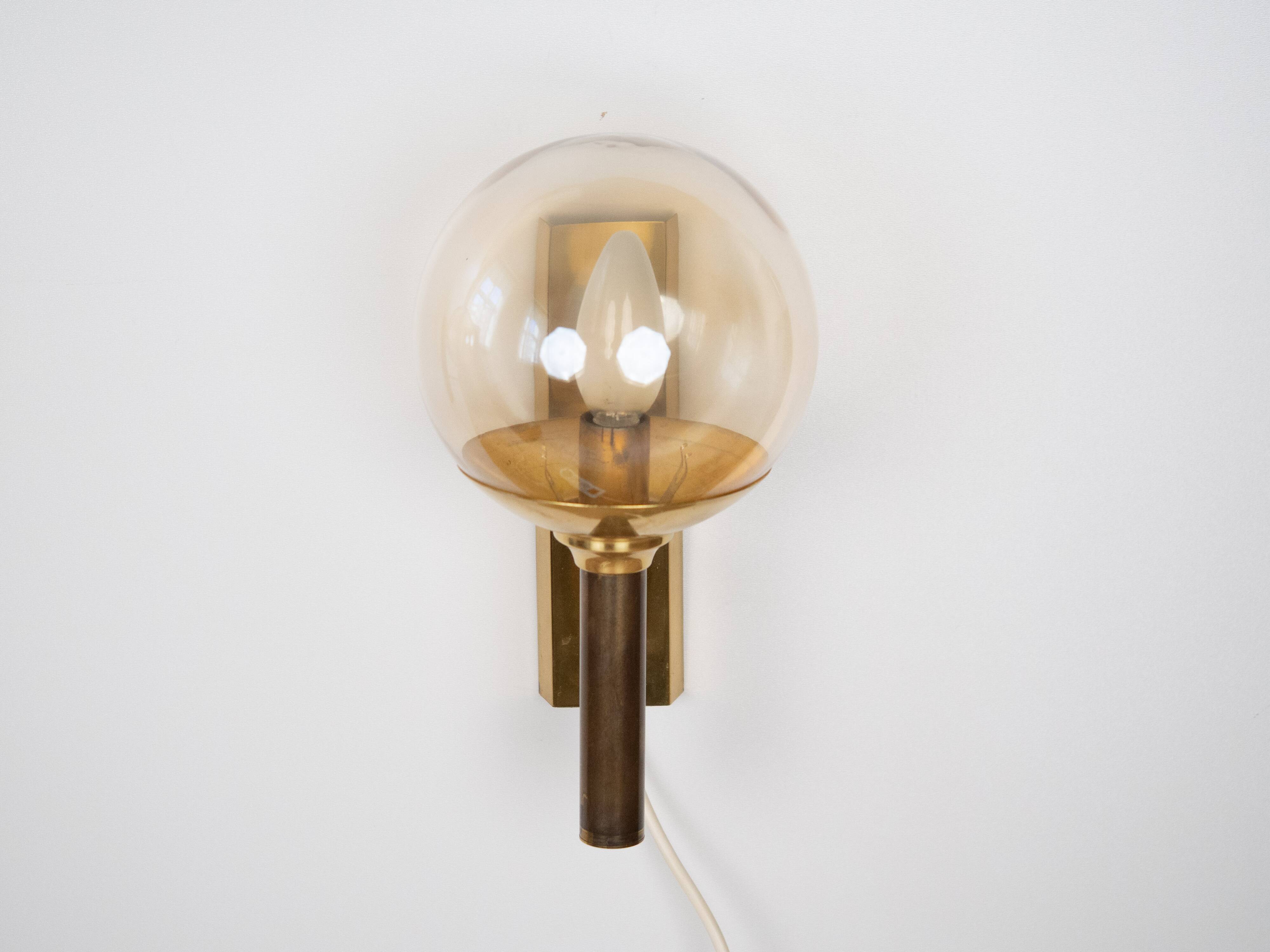 Pair of 2 wall lamps by Svend Mejlstrom, 1960s
