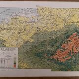 Map of Belgium from 1924