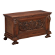 Walnut chest with baroque carvings