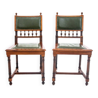 Pair of chairs, Northern Europe, circa 1900.