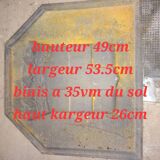 Plaque de cheminée en fonte
