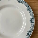 Set of 9 antique flat plates