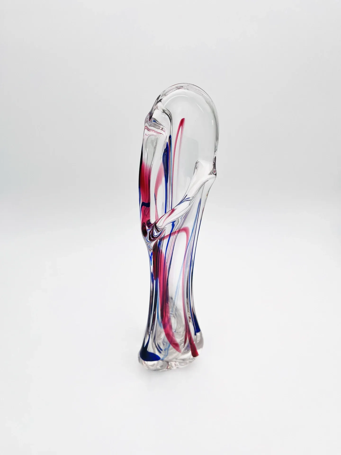 XXL Vase Crystal Max Verboeket Kristalunie Maastricht 43cm Signed