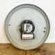 Vintage grey east german wall clock from weimar electric, 1970s