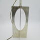 Lamp brass nickel-plated chrome year 70