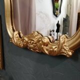 Golden rococo mirror