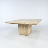 Vintage Italian Travertine Coffee Table, 1970s