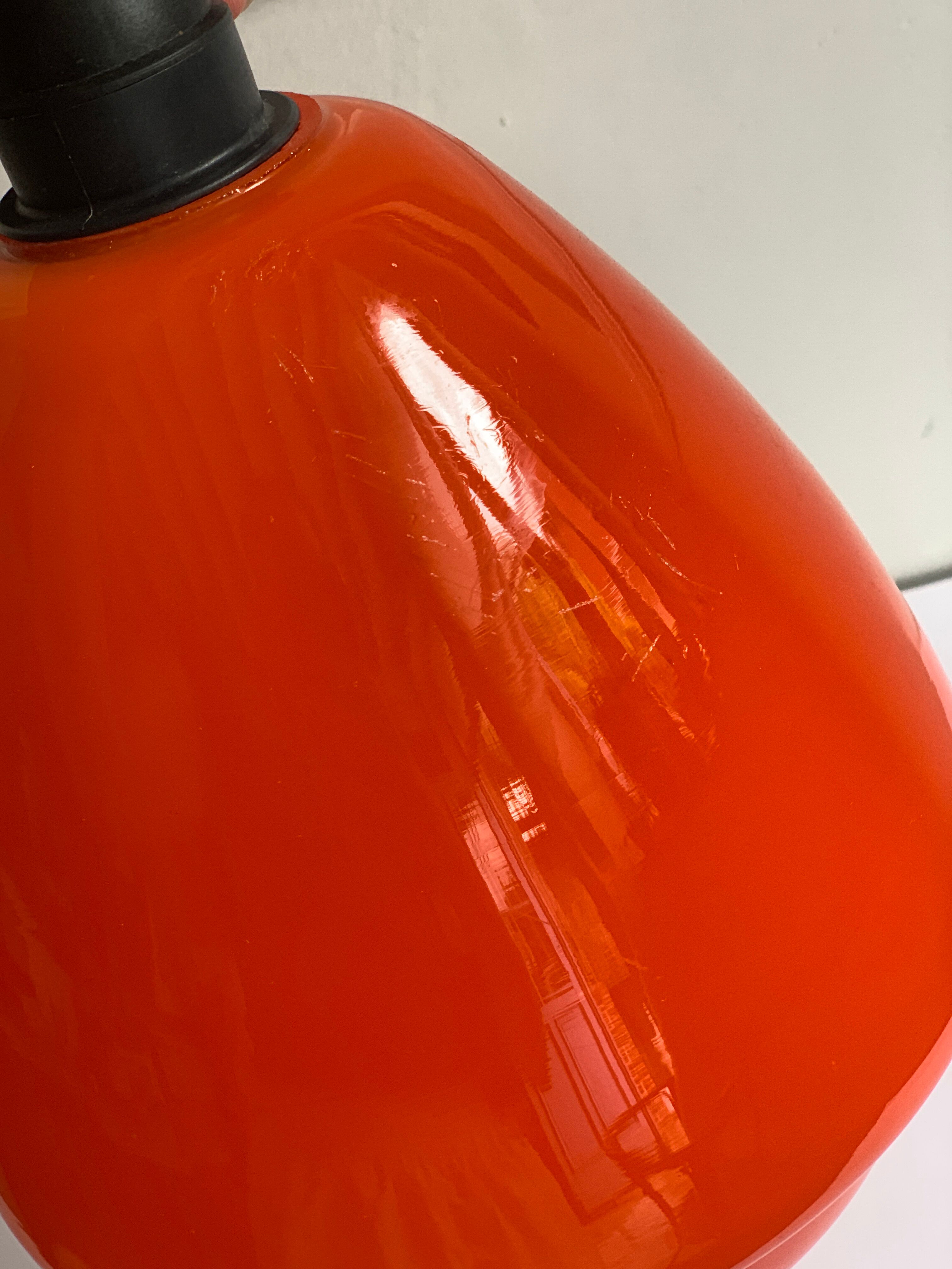 Vintage orange pendant lamp