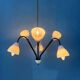 50s mid-century vintage lilac spider pendant lamp