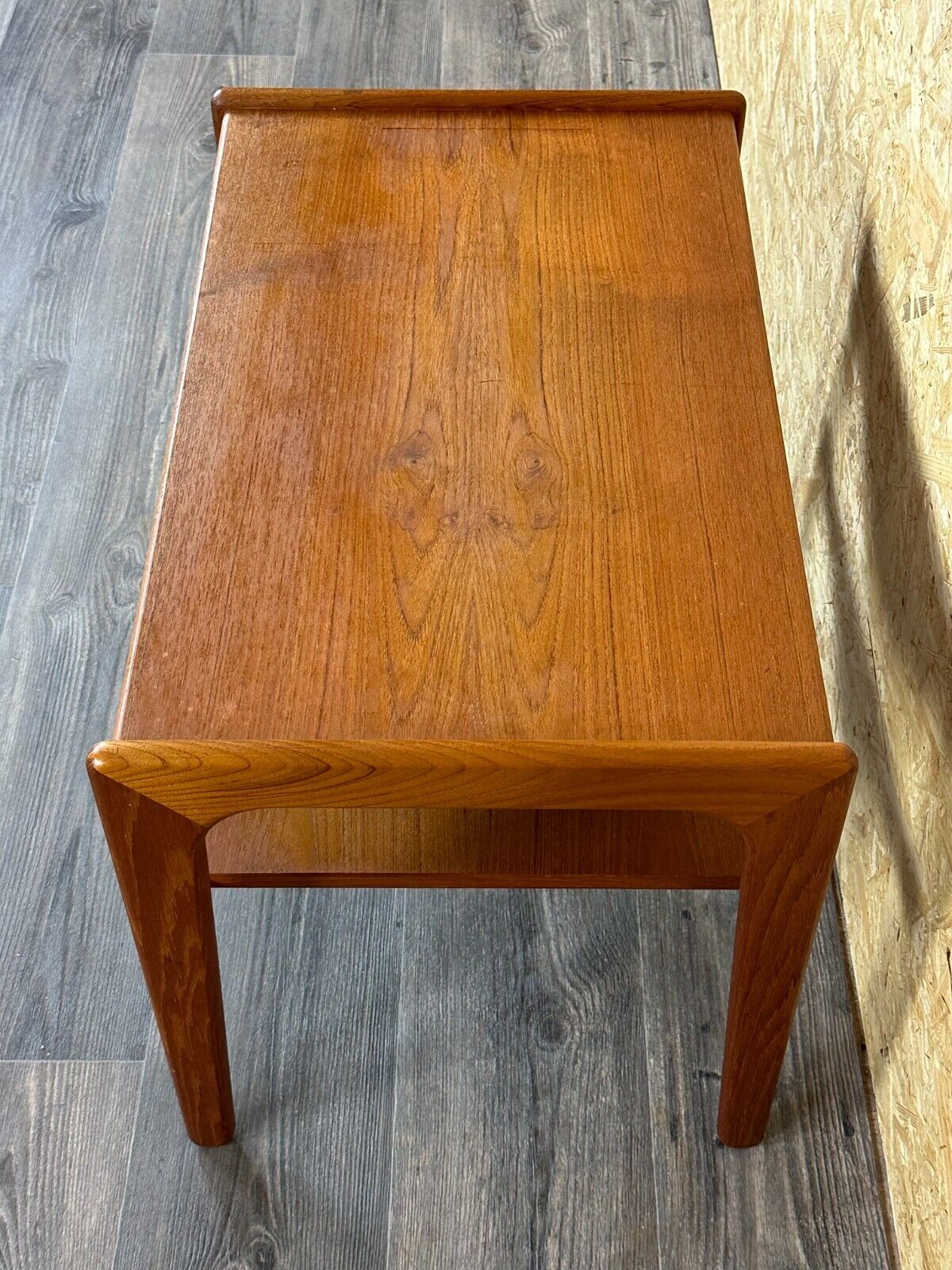 60s 70s teak side table with drawer Arne Wahl Iversen Denmark
