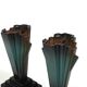 Art Deco Danish Mortuary Vases  Enamelled Iron, 1920s